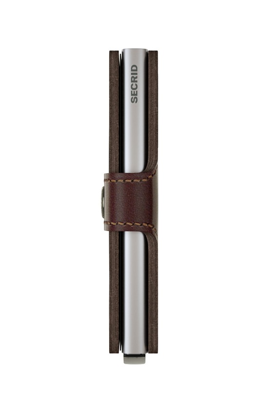 Secrid - Portfel skórzany brązowy M.Dark.brown