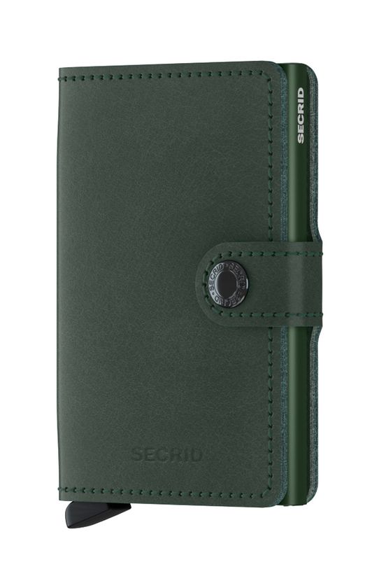 Secrid portofel de piele piele verde M.Green