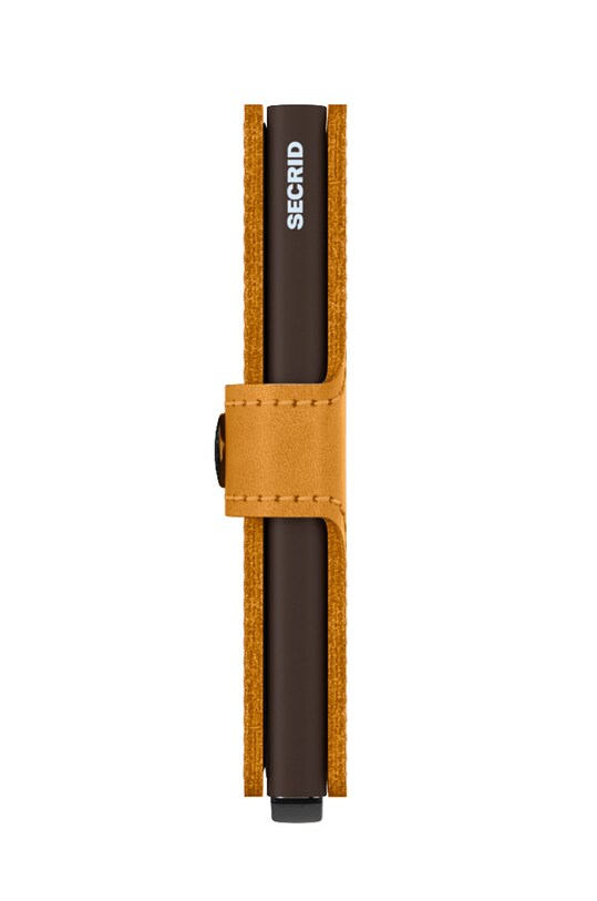 Secrid leather wallet MV.Ochre yellow
