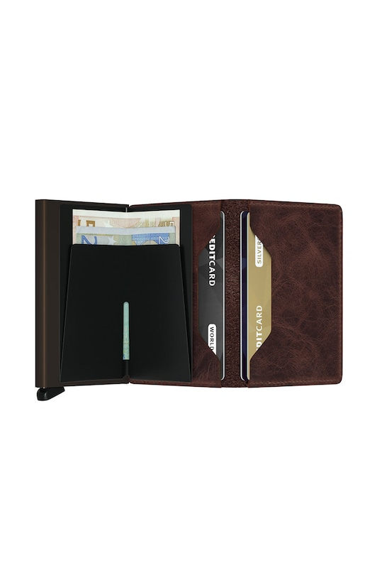 Accesorii Secrid portofel de piele SV.Chocolate maro