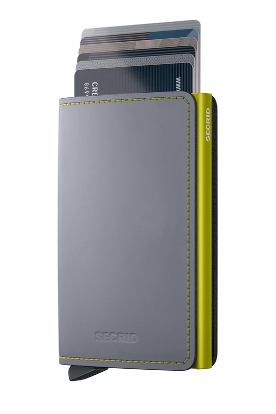 Secrid portfel skórzany MATTE SM.Black szary ZA00