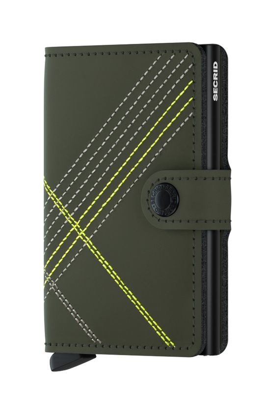 Secrid - Portofel de piele piele verde MSt.Linea.Lime