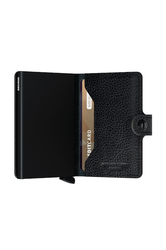 Accessori Secrid portafoglio in pelle MVg.Black.Black nero