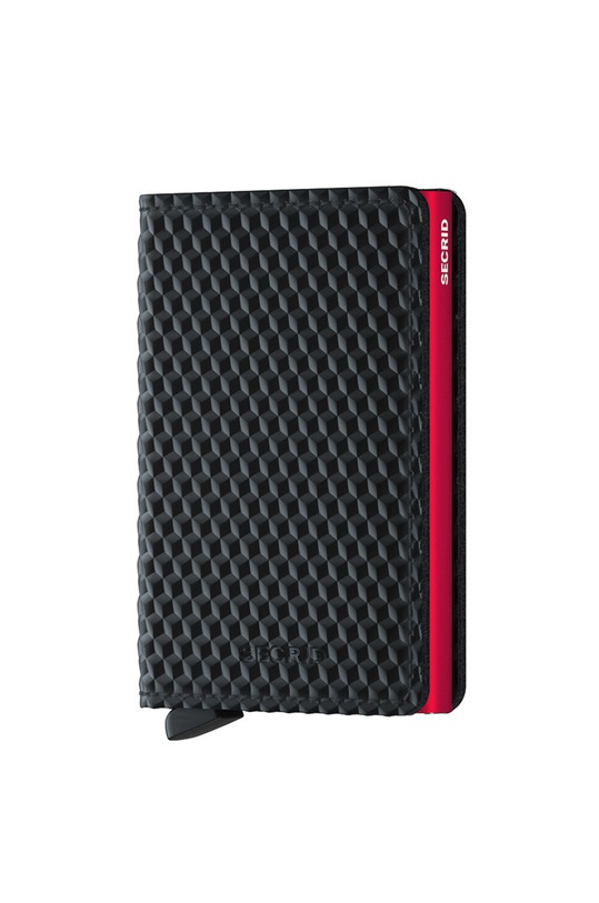 Secrid - Bőr pénztárca nappa bőr fekete SCu.Black.Red