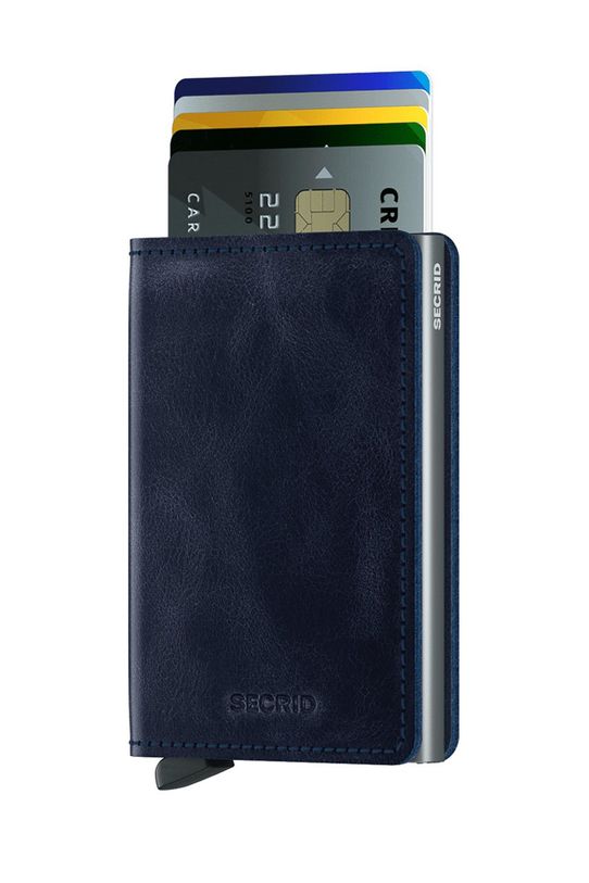 Secrid - Portofel de piele piele bleumarin SV.Blue