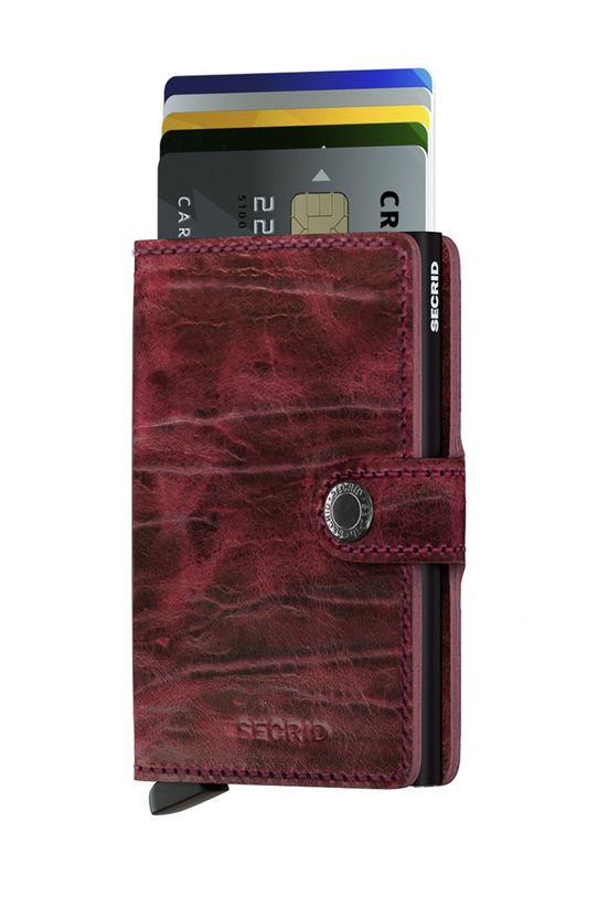 Secrid portofel de piele piele rosu MDM.Bordeaux