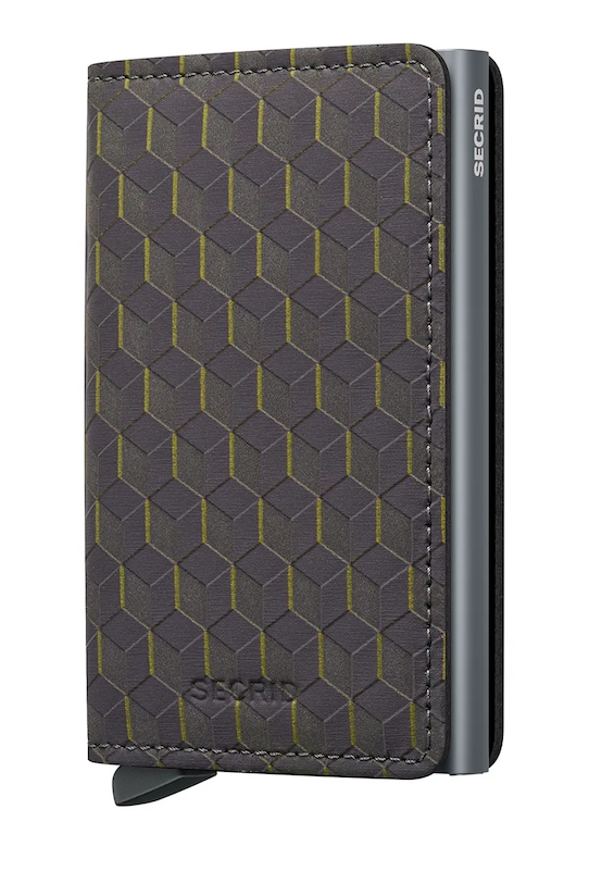 Secrid bőr pénztárca OPTICAL mintás szürke SOp.Black.Titanium