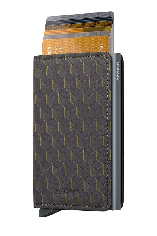 Secrid portfel skórzany OPTICAL SOp.Black.Titanium szary ZA00