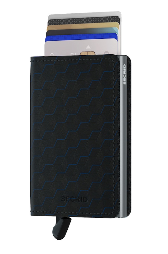 Secrid Portfel skórzany SOp.Black.Titanium czarny ZA00