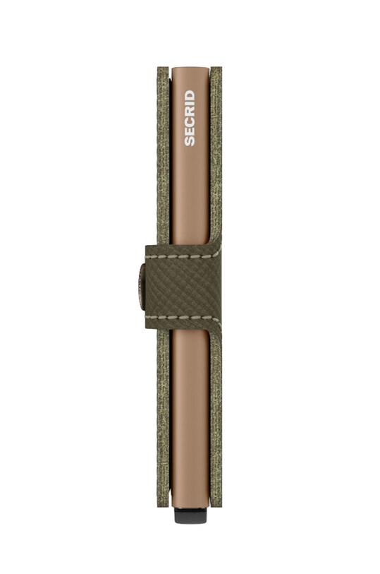 Кожаный кошелек Secrid MSa.Olive зелёный