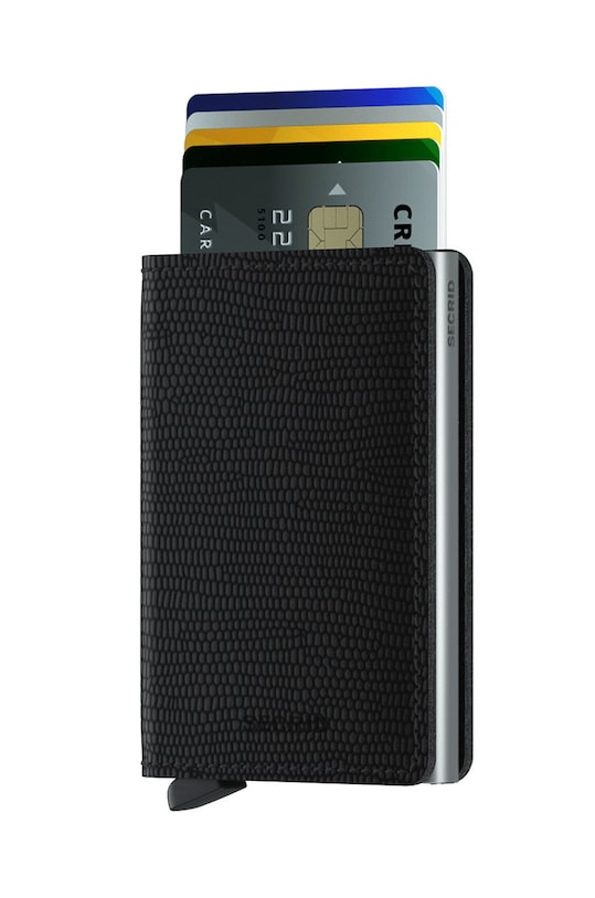 Secrid Portofel de piele SRa.Black negru ZA00