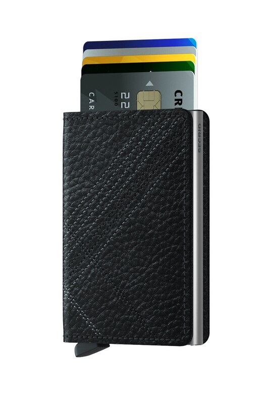 Secrid leather wallet SSt.LineaBlack black ZA00