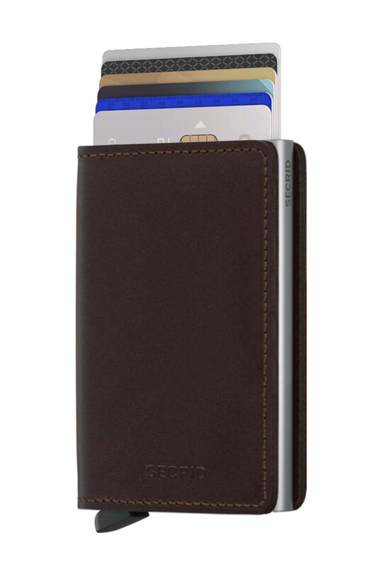 Шкіряний гаманець Secrid SO.DarkBrown коричневий ZA00
