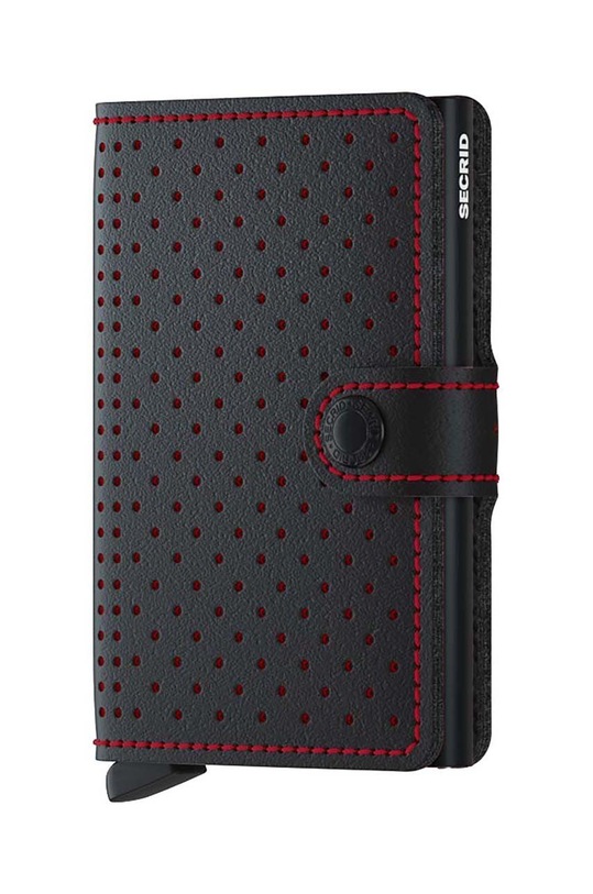 Secrid portofel piele negru MPf.Black.Red