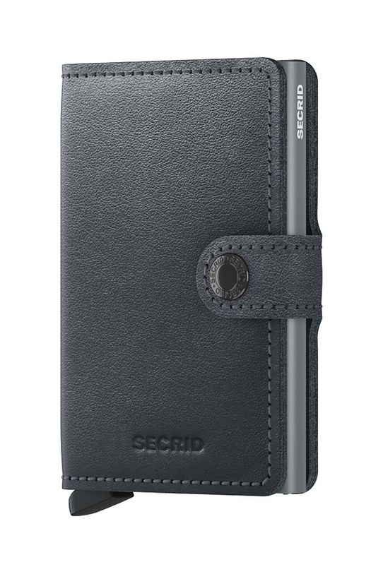 Secrid portafoglio in pelle semplice grigio M.Grey
