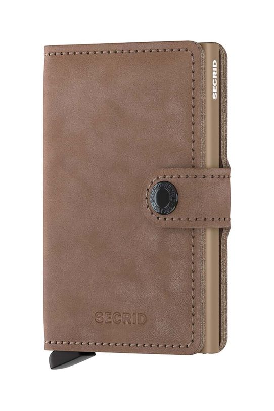 Шкіряний гаманець Secrid гладкий бежевий MV.Taupe