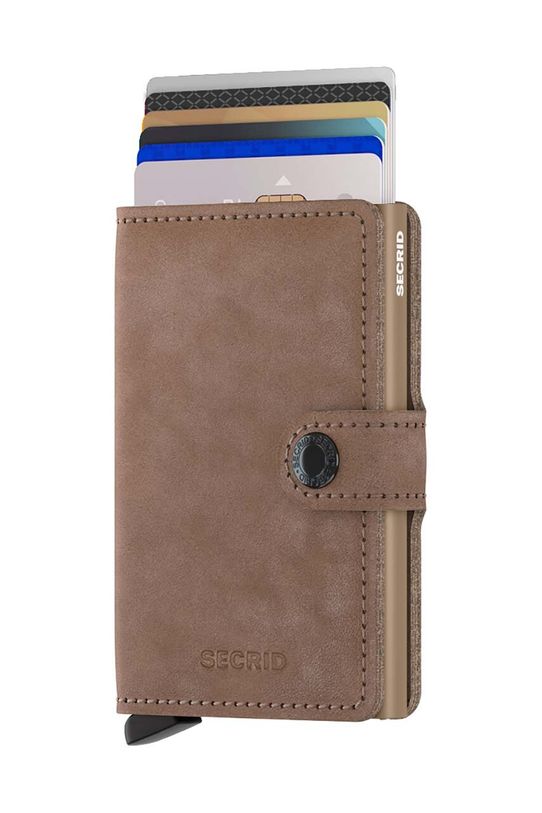 Шкіряний гаманець Secrid MV.Taupe бежевий ZA00