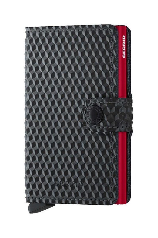 Secrid leather wallet Cubic Black-Red synthetic black MCu.Black.Red