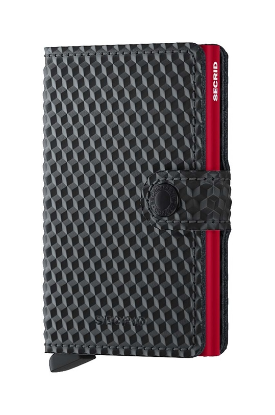 Kožená peňaženka Secrid Cubic Black-Red jednofarebný čierna MCu.Black.Red