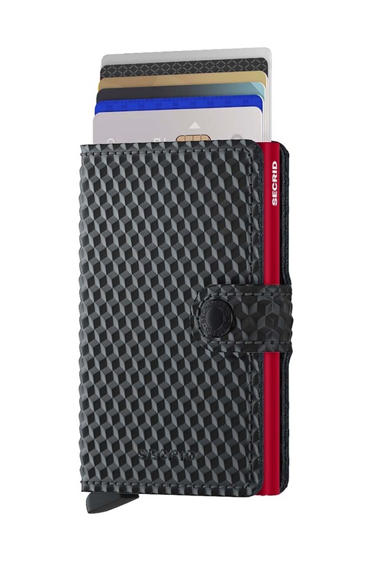 Kožená peňaženka Secrid Cubic Black-Red MCu.Black.Red čierna ZA00