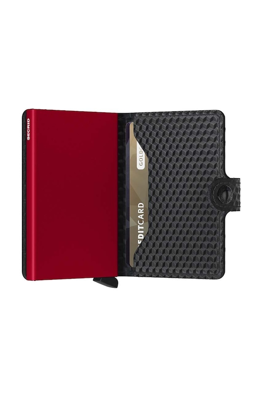 Kožená peňaženka Secrid Cubic Black-Red čierna MCu.Black.Red