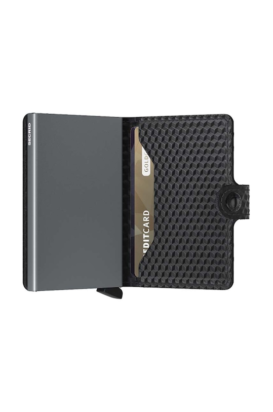 Secrid portfel skórzany Cubic Black-Titanium czarny MCu.Black.Titanium