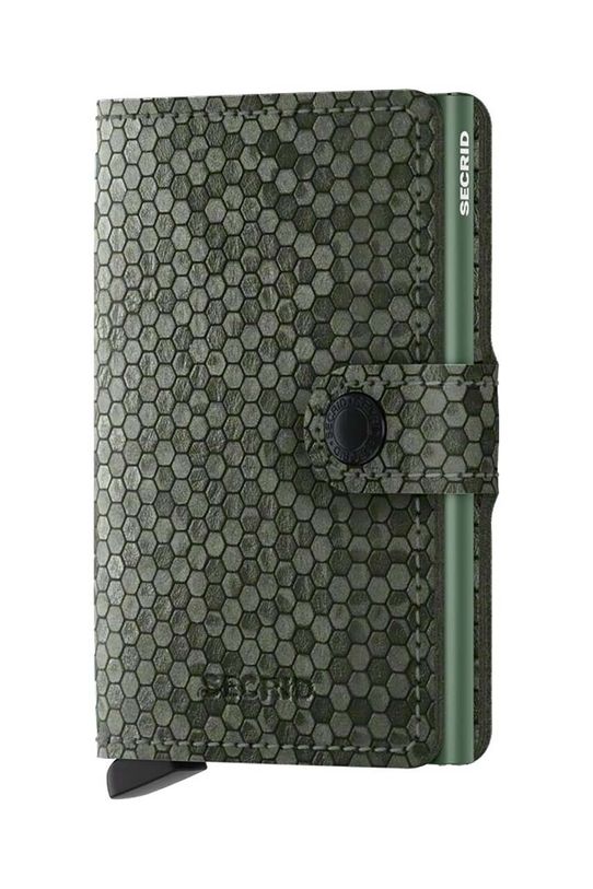 Secrid portofel de piele Miniwallet Hexagon Green