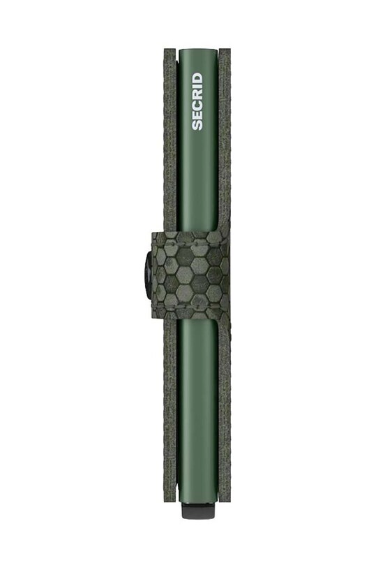 Secrid portafoglio in pelle Miniwallet Hexagon Green MHe.Green verde