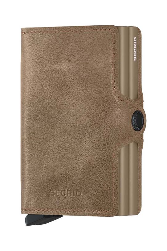 Secrid portofel de piele Twinwallet Vintage Taupe