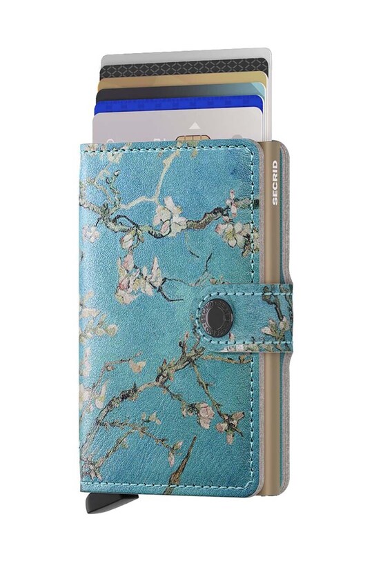 Secrid portofel de piele Miniwallet Art Almond Blossom MAr.Almond.Blossom multicolor ZA00