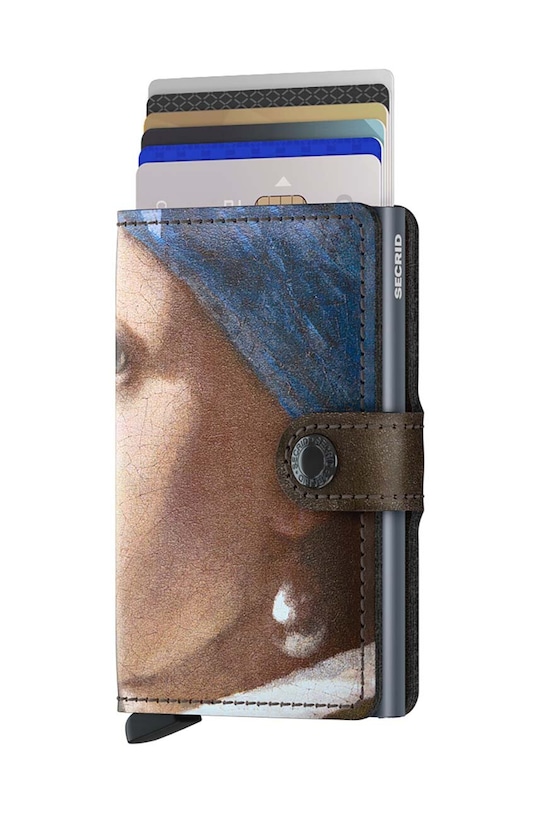 Шкіряний гаманець Secrid Miniwallet Art Pearl Earring MAr.Pearl.Earring барвистий ZA00