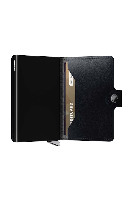 Кожен портфейл Secrid черен MDu.Black