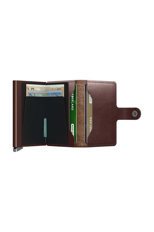 Accesorii Secrid portofel de piele MDu.DarkBrown maro