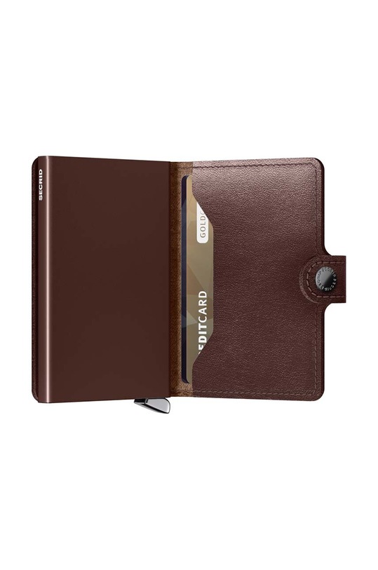 Secrid portofel de piele maro MDu.DarkBrown