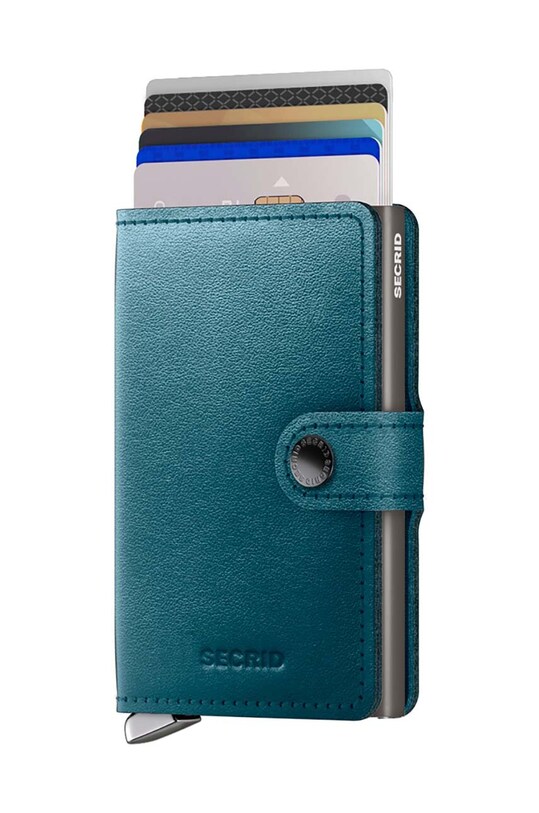 Кожаный кошелек Secrid MDu.Teal бирюзовый ZA00