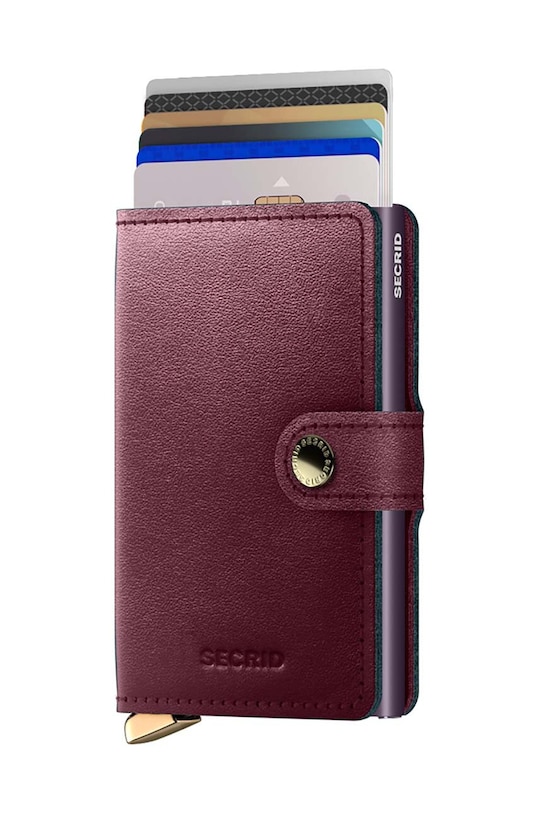 Кожаный кошелек Secrid MDu.Bordeaux бордо ZA00