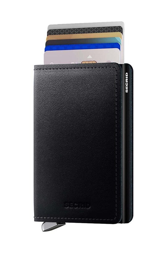 Шкіряний гаманець Secrid SDu.Black чорний ZA00
