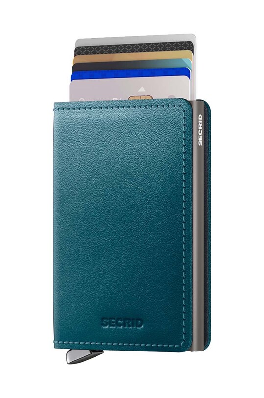Шкіряний гаманець Secrid SDu.Teal бірюзовий ZA00