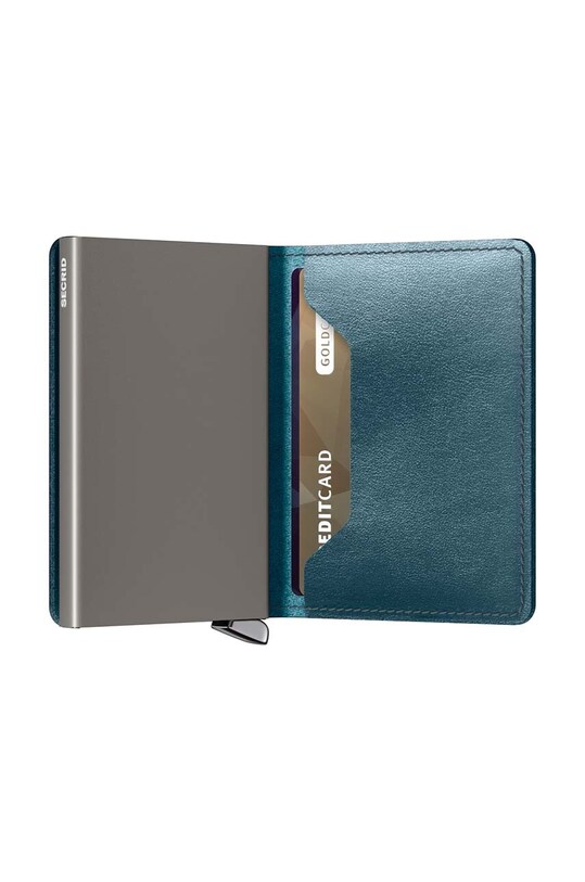 Шкіряний гаманець Secrid бірюзовий SDu.Teal