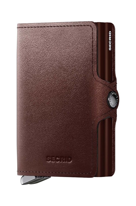 Шкіряний гаманець Secrid лицьова шкіра коричневий TDu.DarkBrown