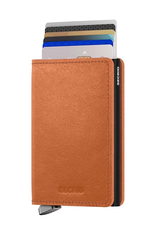 Secrid portofel de piele SBc.Cognac maro ZA00
