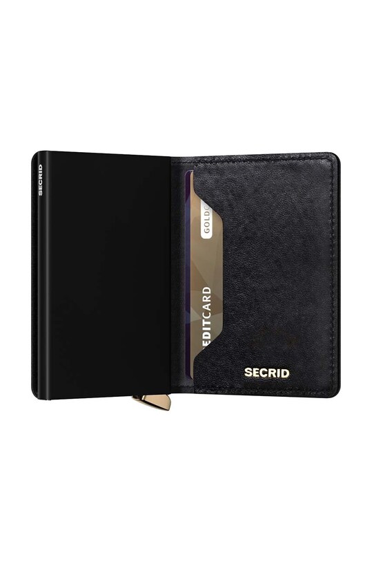 Кожаный кошелек Secrid чёрный SEd.Black