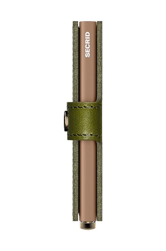 Кожаный кошелек Secrid MSt.Olive зелёный