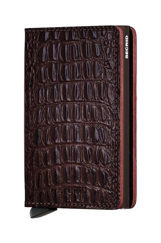Кошелек Secrid мелкий узор коричневый SN.Brown