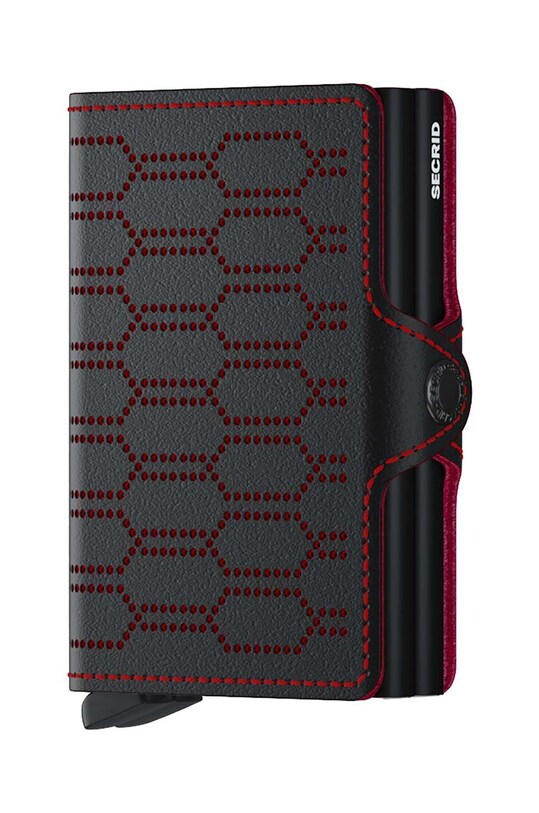 Peňaženka Secrid jemný vzor červená TFu.Black.Red