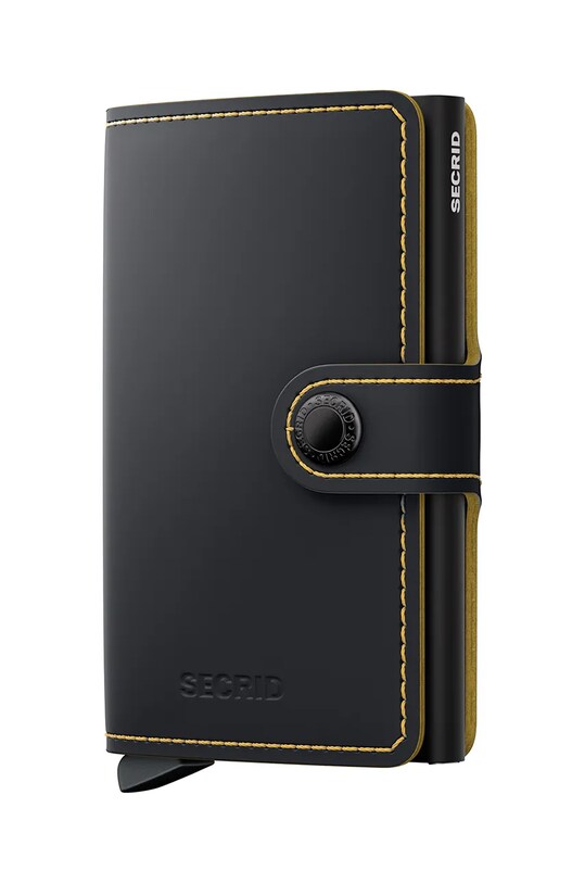 Secrid portfel skórzany skóra licowa czarny MM.BlackOchre