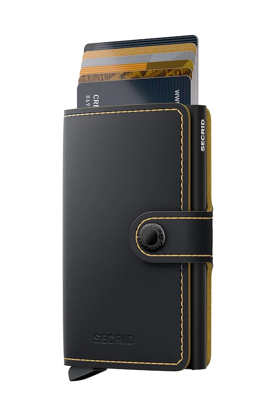 Secrid portfel skórzany MM.BlackOchre czarny ZA00