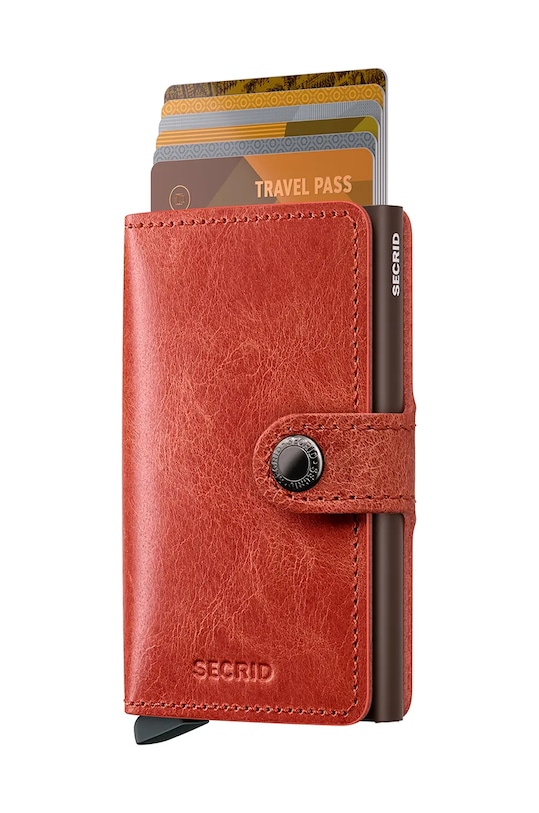Кожаный кошелек Secrid MV.Orange оранжевый ZA00