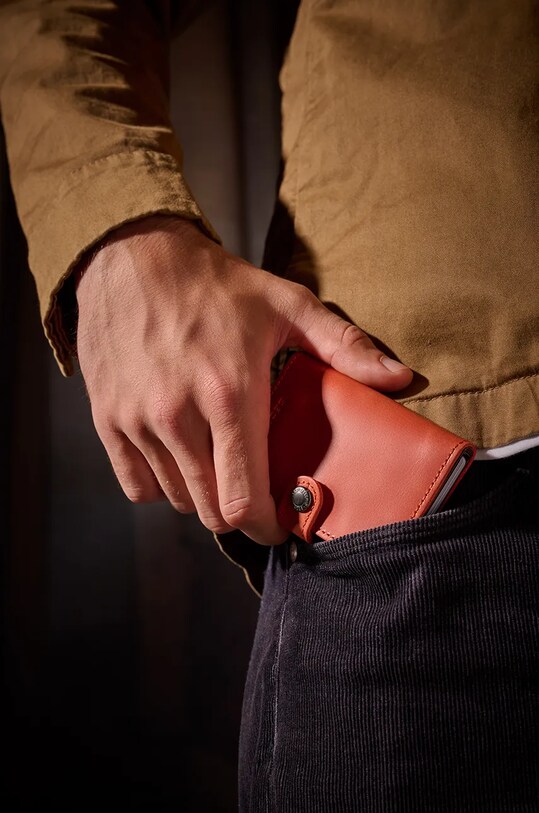 Кожаный кошелек Secrid MV.Orange