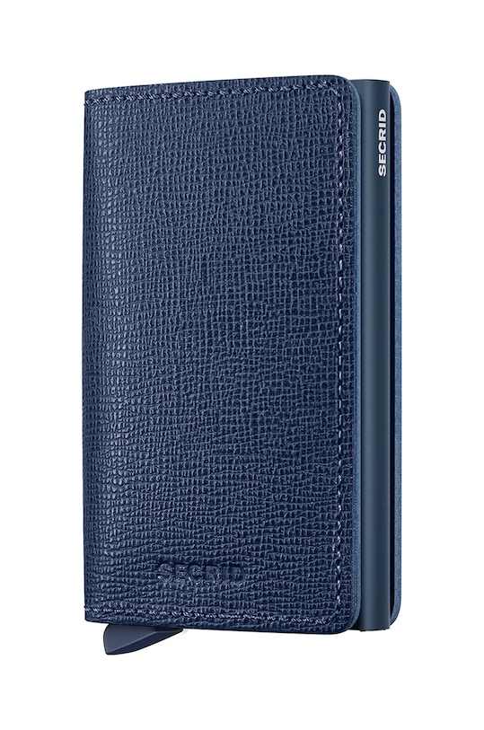 Кожаный кошелек Secrid кожа тёмно-синий SC.Navy